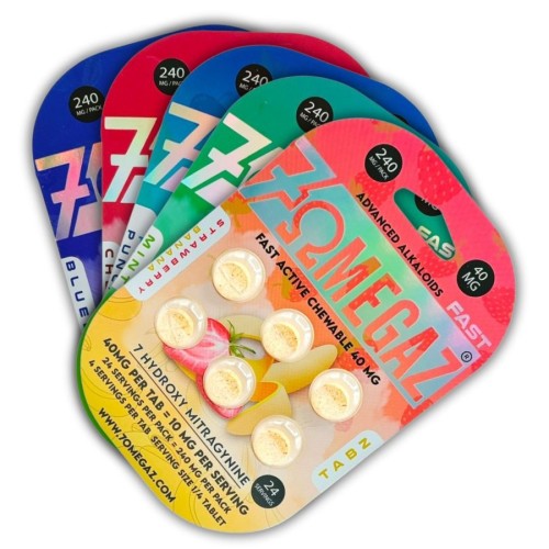 7OMEGAZ 40MG 6TABS- BLUEBERRY