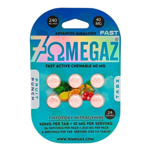 7OMEGAZ 40MG 6TABS- CHERRY