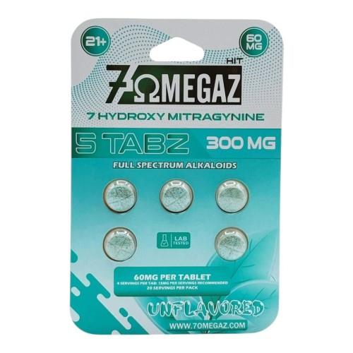 7OMEGAZ 60MG 5TABS- UNFLAVORED