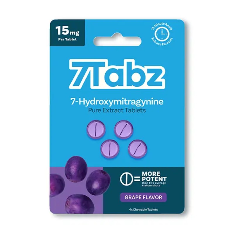 7TABZ 7 HYDROXY 15MG 4PK- GRAPE