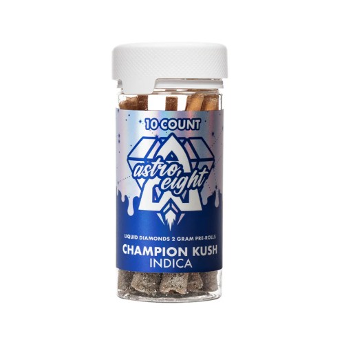 ASTRO 8 10 CT PREROLL LIQUID DIAMOND DIPPED- CHAMPION KUSH (I)