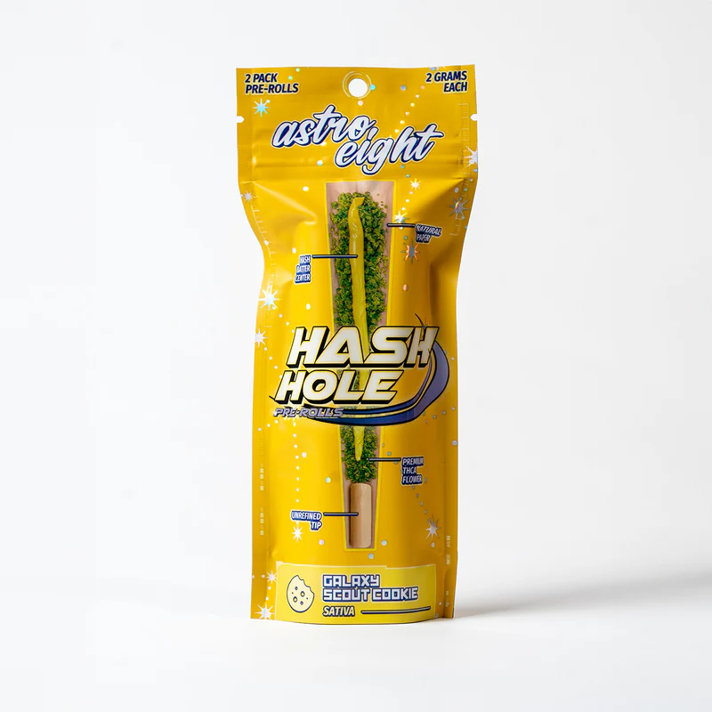 ASTRO 8 HASH HOLE 2G THCA PREROLL 10CT- GALAXY SCOUT COOKIE (S)