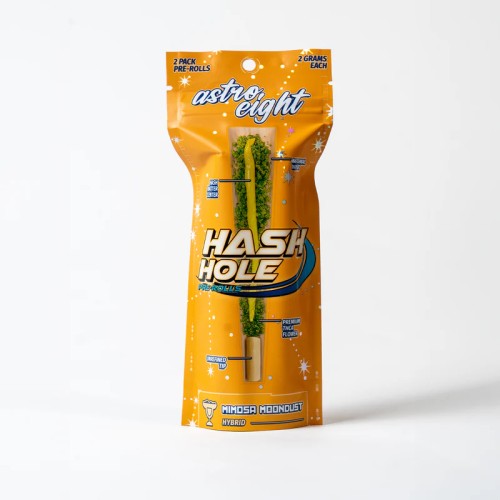 ASTRO 8 HASH HOLE 2G THCA PREROLL 10CT- MIMOSA MOONDUST (H)