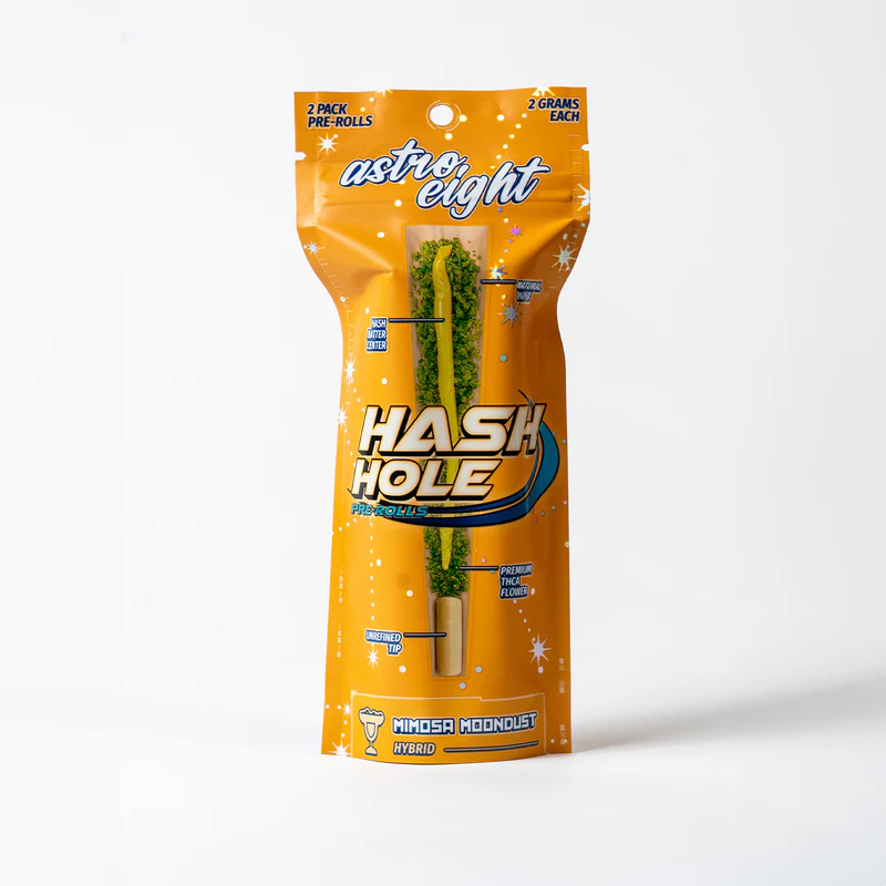 ASTRO 8 HASH HOLE 2G THCA PREROLL 10CT- MIMOSA MOONDUST (H)