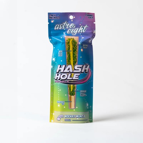 ASTRO 8 HASH HOLE 2G THCA PREROLL 10CT- ROCKET RUNTZ (I)