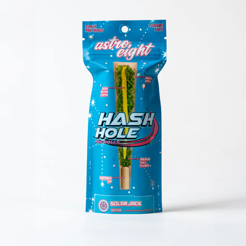 ASTRO 8 HASH HOLE 2G THCA PREROLL 10CT- SOLAR JACK (S)