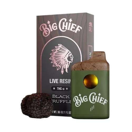BIG CHIEF 3G THC-A DISPOSABLE - BLACK TRUFFLE (I)