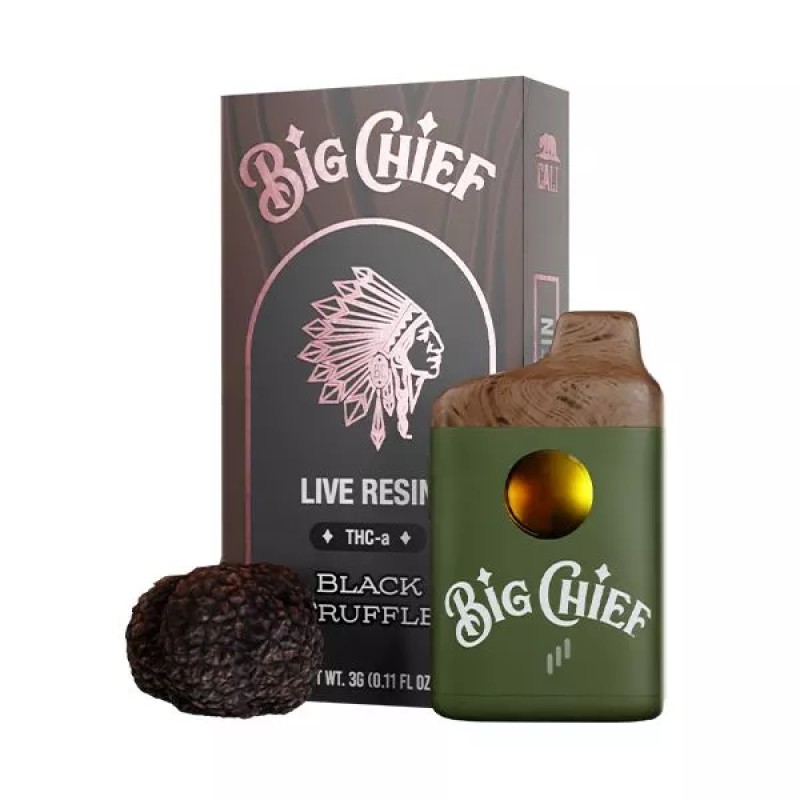 BIG CHIEF 3G THC-A DISPOSABLE - BLACK TRUFFLE (I)