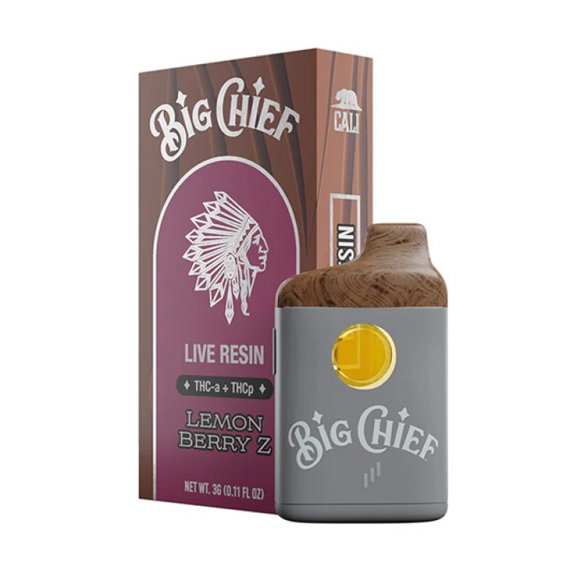 BIG CHIEF 3G THC-A & THC-P DISPOSABLE - LEMON BERRY Z (H)