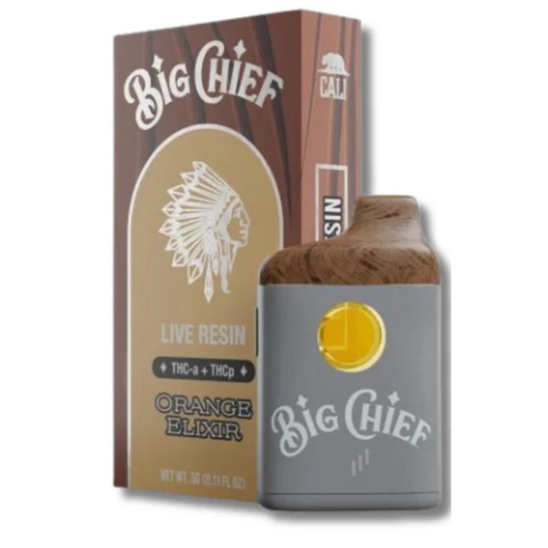 BIG CHIEF 3G THC-A & THC-P DISPOSABLE - ORANGE ELIXIR (S)