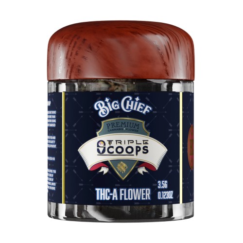 BIG CHIEF THCA 3.5G INDOOR FLOWER- TRIPLE SCOOPS (H)