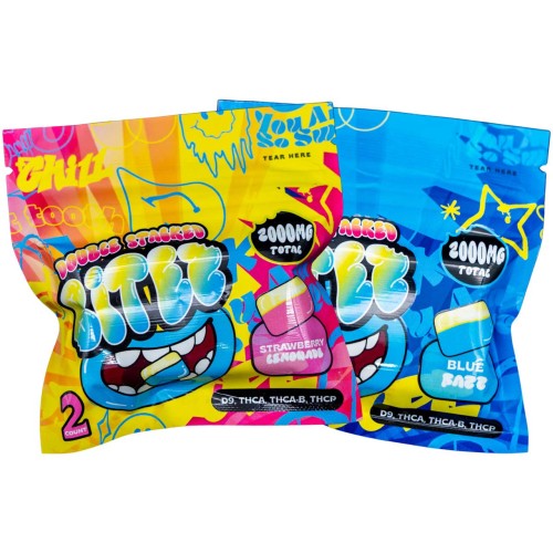 BITEZ DOUBLE STACKED 120000MG/2000MG PIECE- STRAWBERRY LEMONADE/BLUE RAZZ