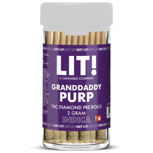 BLAZE DIAMOND DIPPED THC-A PREROLLS 10CT JAR- GRANDADDY PURPLE (I)