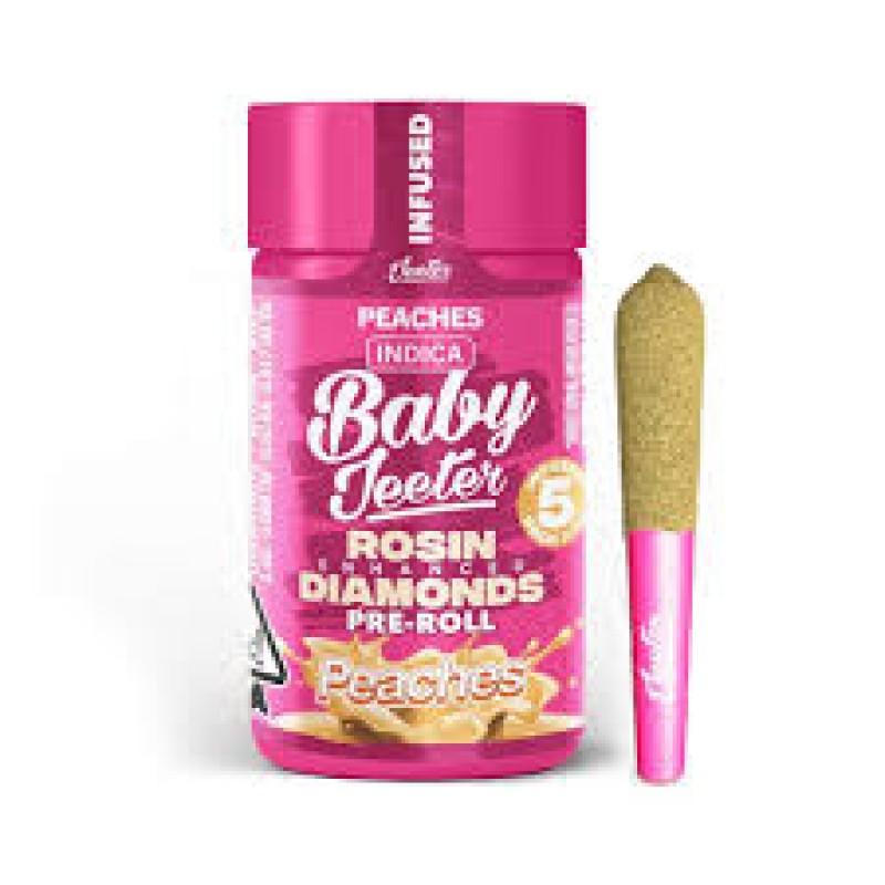 BLAZE DIAMOND DIPPED THC-A PREROLLS 10CT JAR- PEACHES N CREAM (H)