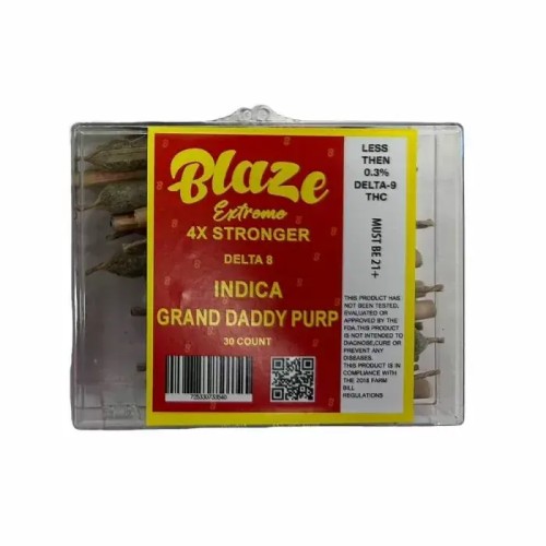 BLAZE GRAND DADDY EXTREME 4X STRONGER DELTA 8- GRAND DADDY PURP (I)