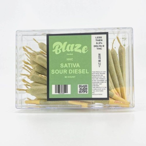 BLAZE PRE ROLL HHC SOUR DIESEL SATIVA