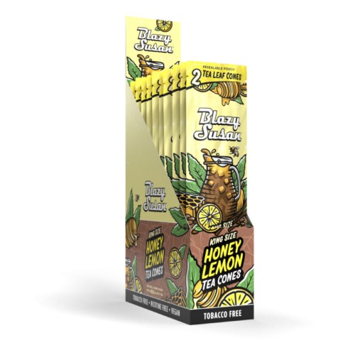 BLAZY SUSAN KING SIZE HONEY LEMON TEA CONES 10PK