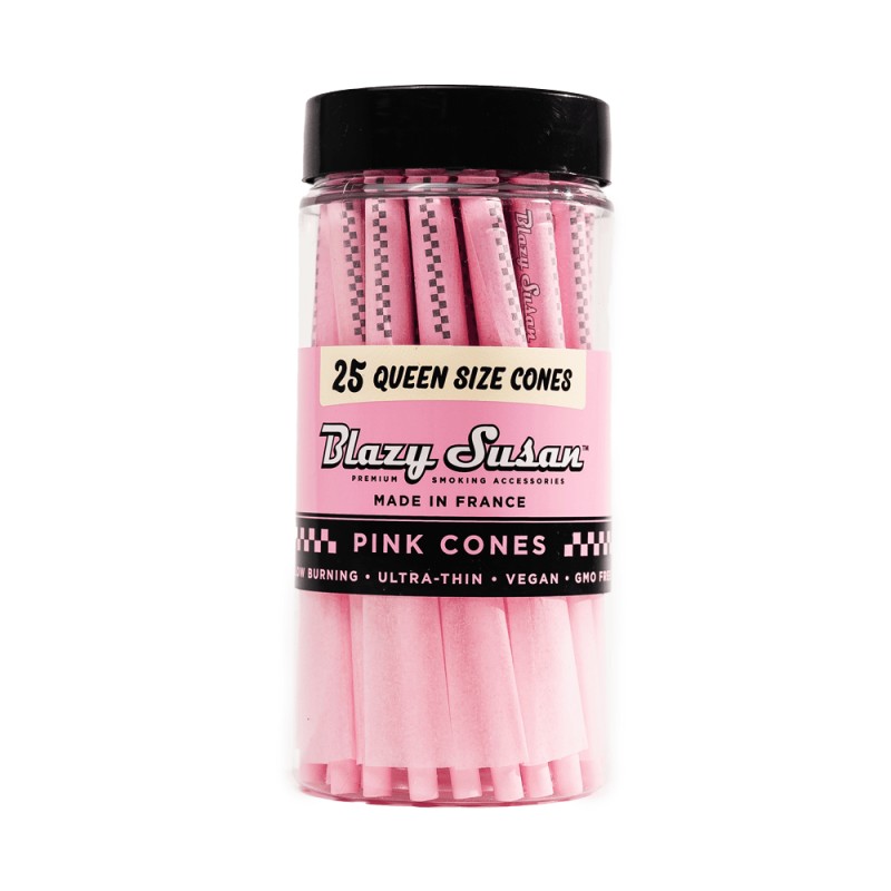 BLAZY SUSAN QUEEN SIZE CONES 25CT PINK