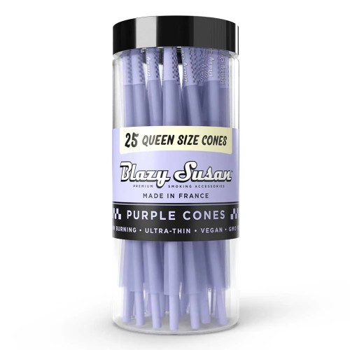 BLAZY SUSAN QUEEN SIZE CONES 25CT PURPLE