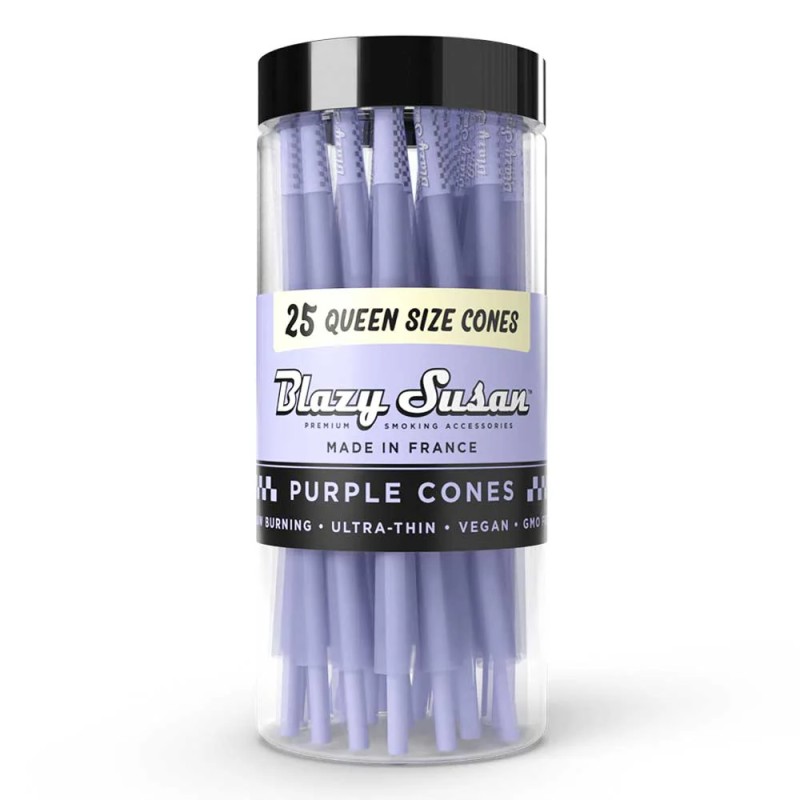 BLAZY SUSAN QUEEN SIZE CONES 25CT PURPLE
