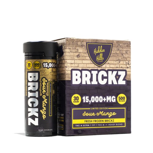 BRICKZ 15G 30CT DISPLAY FRESH FROZEN EDIBLES- SOUR MANGO
