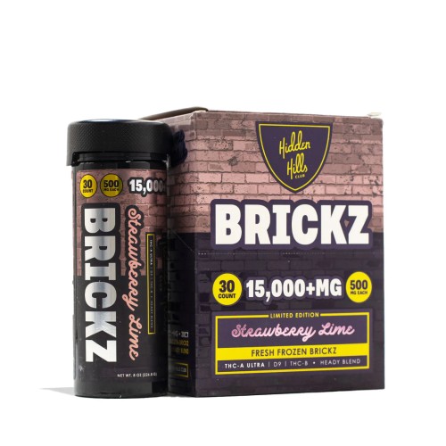 BRICKZ 15G 30CT DISPLAY FRESH FROZEN EDIBLES- STRAWBERRY LIME