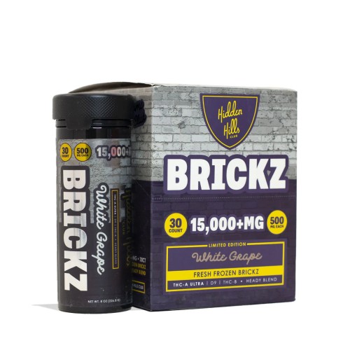 BRICKZ 15G 30CT DISPLAY FRESH FROZEN EDIBLES- WHITE GRAPE