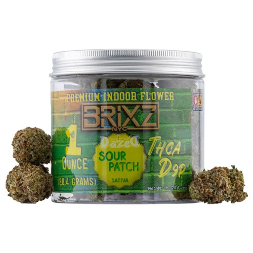 BRIXZ FLOWER 1OZ THCA/D9P SOUR PATCH SATIVA