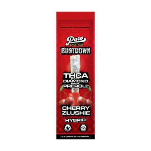 BUSTDOWN PURO EXOTICS 2G PRE-ROLL CHERRY ZLUSHIE