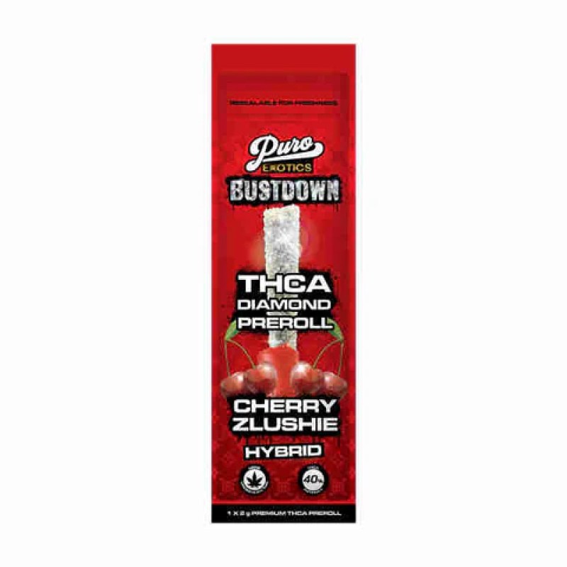 BUSTDOWN PURO EXOTICS 2G PRE-ROLL CHERRY ZLUSHIE