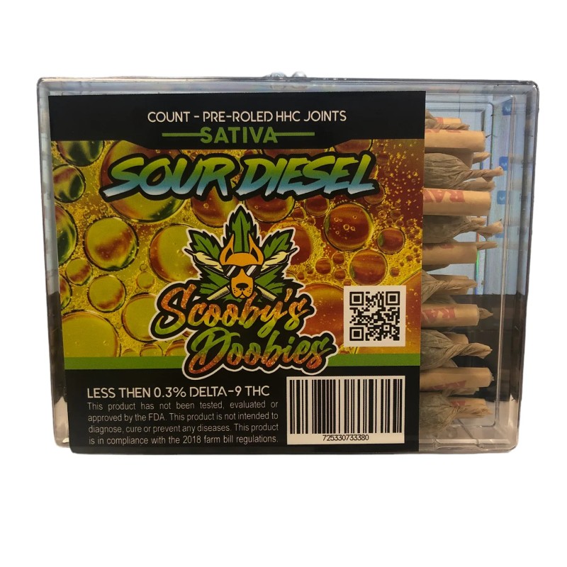 Blaze Pre Roll HHC JOINTS SCOOBY'S DOOBIES SATIVA SOUR DIESEL