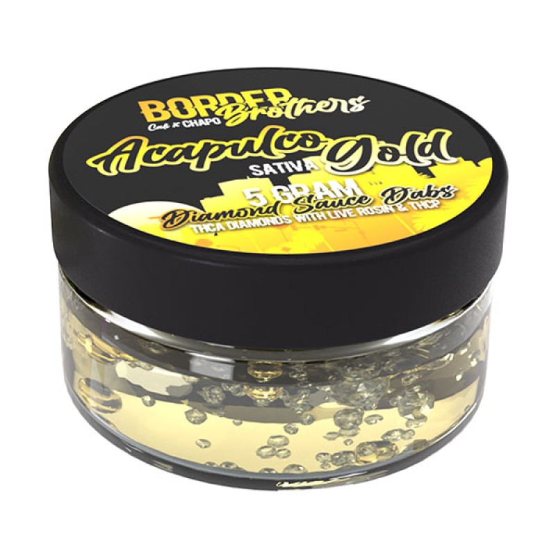 CALI 5G BOARDER BROTHERS LIVE ROSIN DIAMOND SAUCE DABS- ACAPULCO GOLD (S)