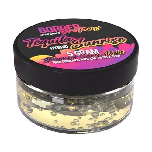 CALI 5G BOARDER BROTHERS LIVE ROSIN DIAMOND SAUCE DABS- TEQUILA SUNRISE (H)