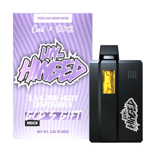 CALI X MAUI LABS UNHINGED 3.5G THCA LIVE SUGAR RESIN- GOD'S GIFT (I)