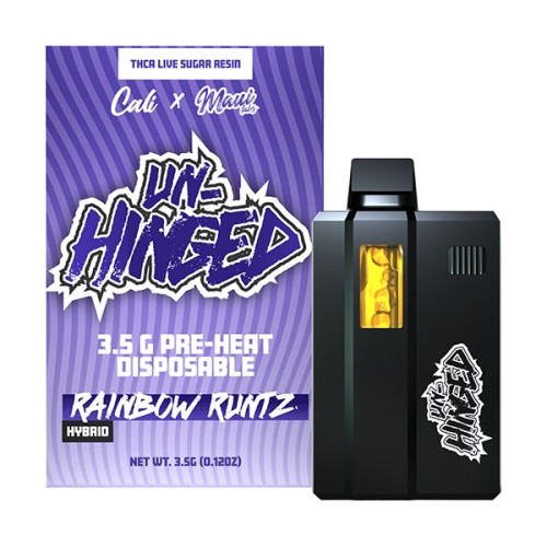 CALI X MAUI LABS UNHINGED 3.5G THCA LIVE SUGAR RESIN- RAINBOW RUNTZ (H)