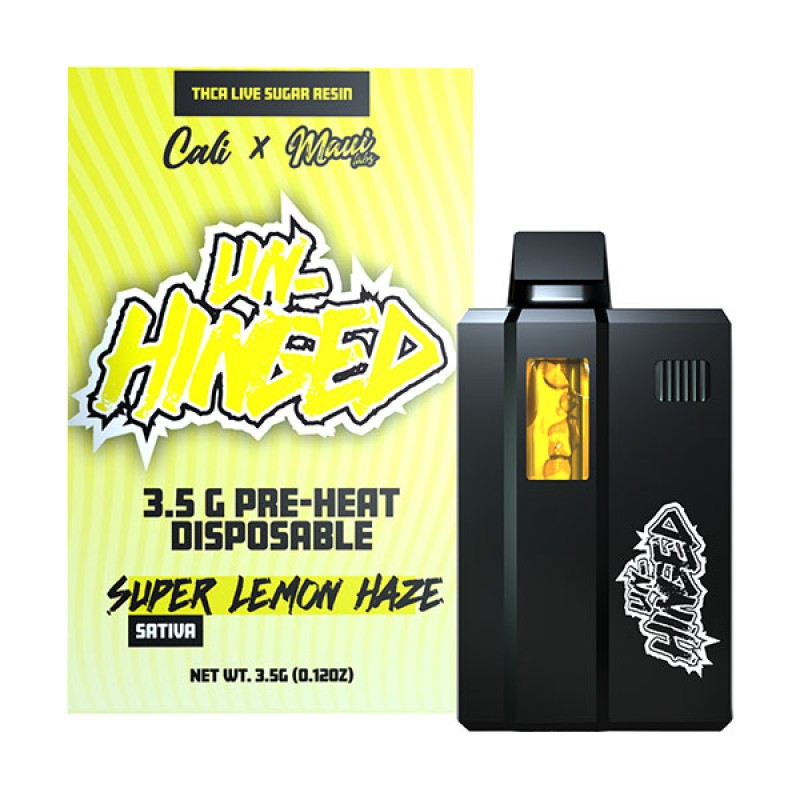 CALI X MAUI LABS UNHINGED 3.5G THCA LIVE SUGAR RESIN- SUPER LEMON HAZE (S)