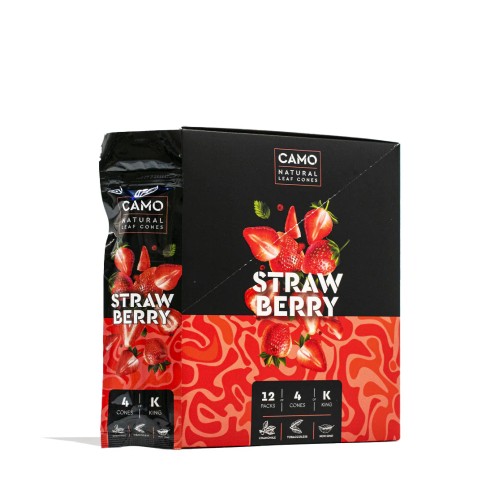CAMO CONES KING SIZE - STRAWBERRY