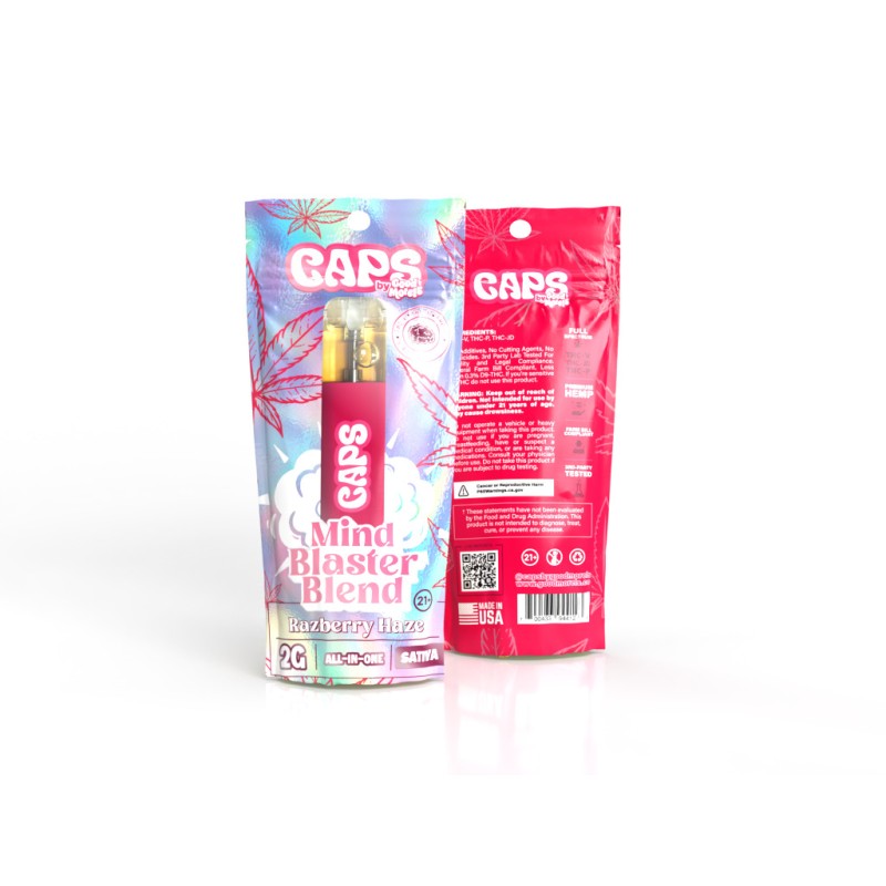 CAPS MIND BLASTER BLEND ALL IN ONE 2G- RAZBERRY HAZE (S)