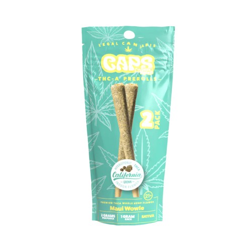 CAPS THCA 1G 2PC/10PK PRE ROLLS- MAUI WOWIE (S)