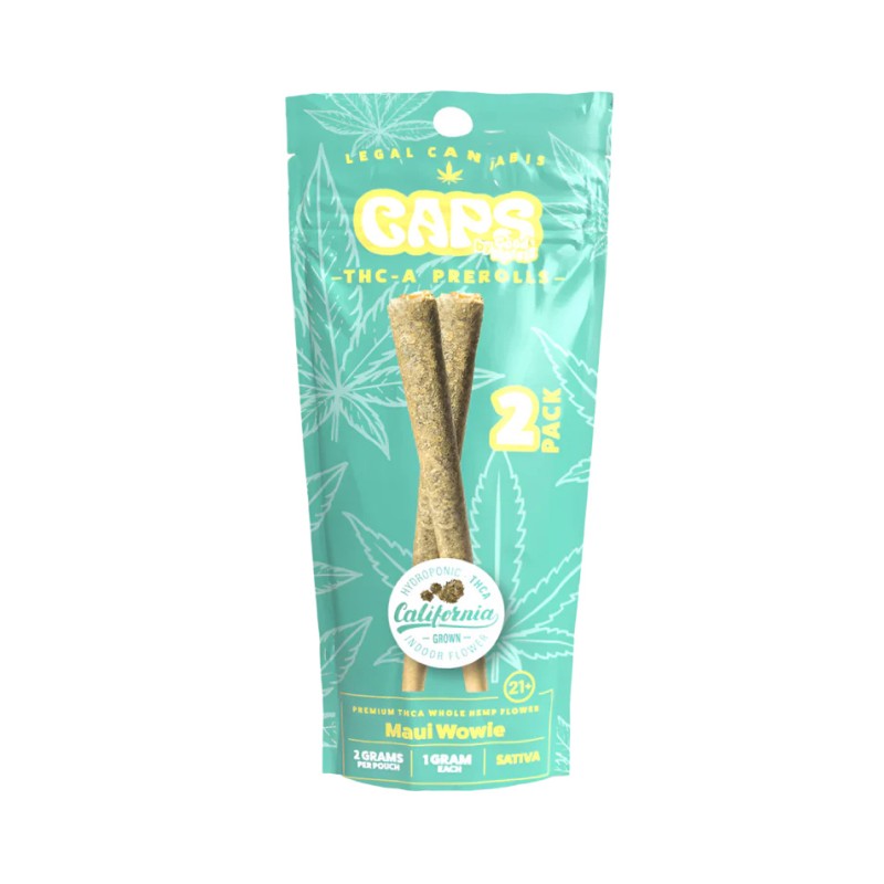 CAPS THCA 1G 2PC/10PK PRE ROLLS- MAUI WOWIE (S)