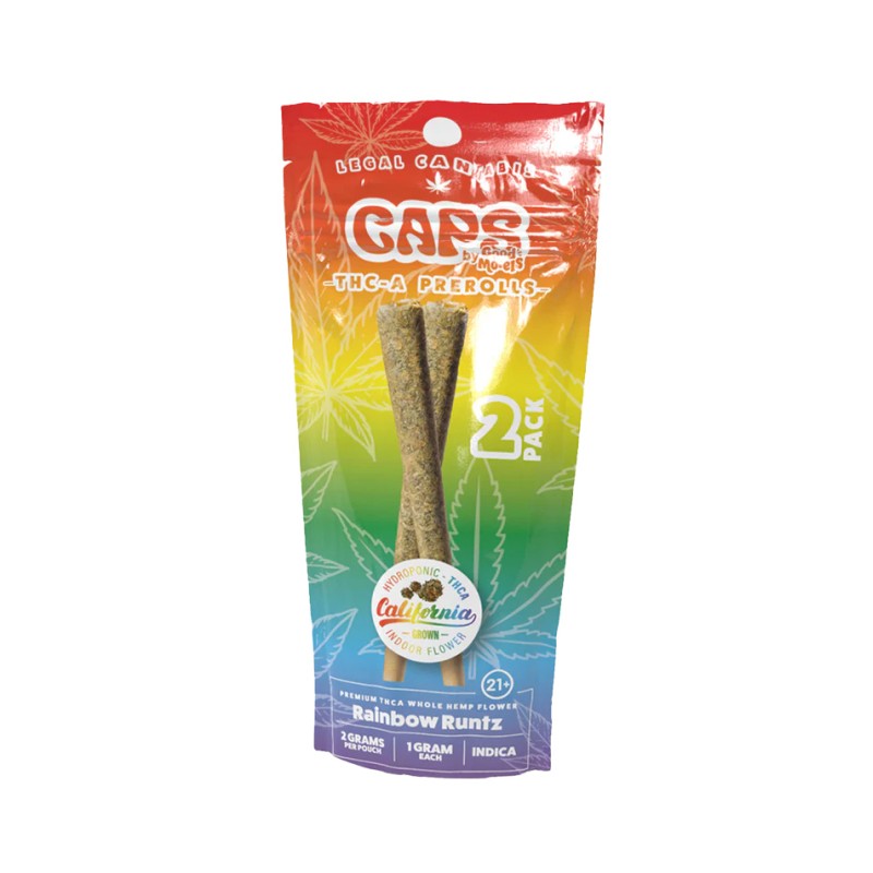 CAPS THCA 1G 2PC/10PK PRE ROLLS- RAINBOW RUNTZ (I)