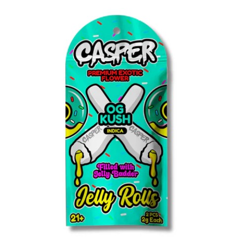CASPER PREMIUM EXOTIC FLOWER JELLY ROLLS 2PK 2GM - OG KUSH (I)