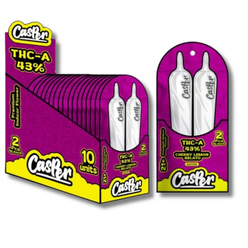 CASPER THC-A PREROLL 2CT 1GM- CHERRY LEMON GELATO (S)