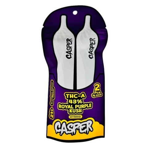 CASPER THC-A PREROLL 2CT 1GM- ROYAL PURPLE KUSH (H)