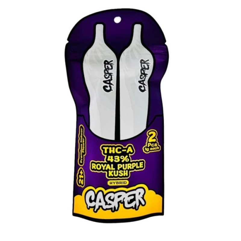 CASPER THC-A PREROLL 2CT 1GM- ROYAL PURPLE KUSH (H)