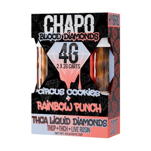 CHAPO BLOOD DIAMOND 2G DUO CARTRIDGE - CIRCUS COOKIES & RAINBOW PUNCH