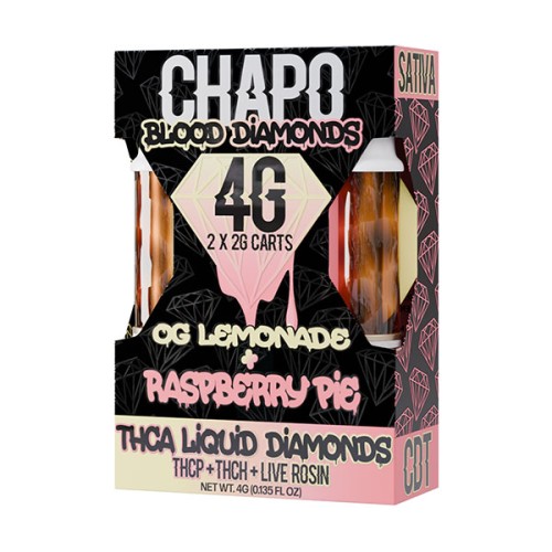 CHAPO BLOOD DIAMOND 2G DUO CARTRIDGE - OG LEMONADE & RASPBERRY PIE