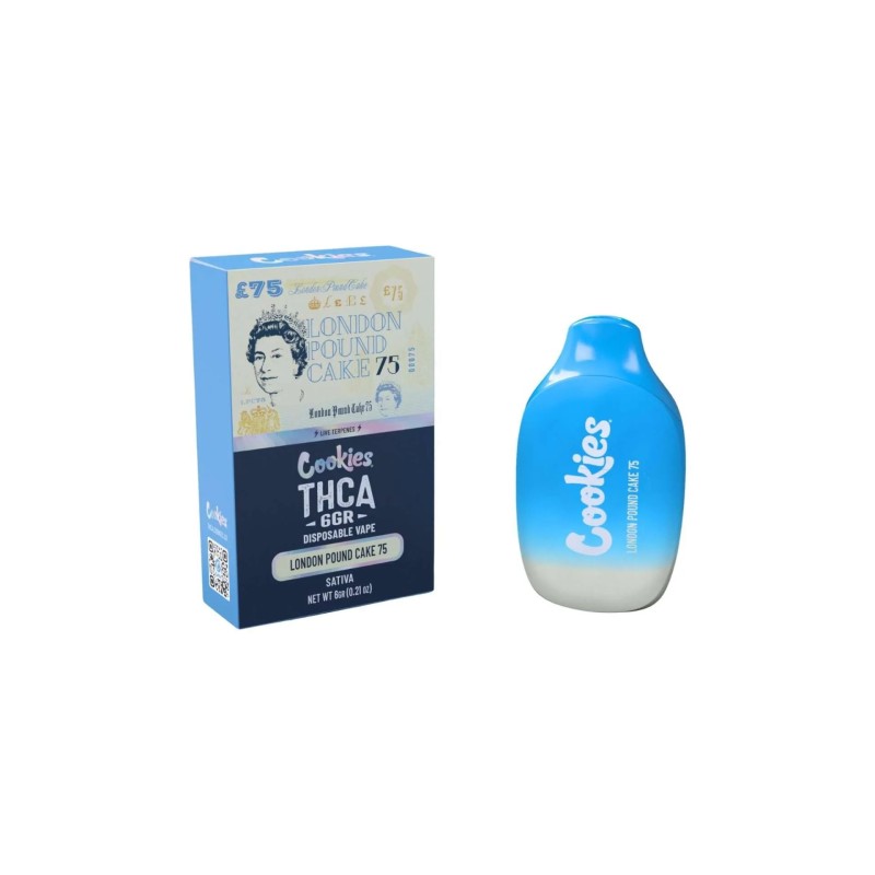 COOKIES 6G DISPO VAPE- LONDON POUND CAKE 75 (S)
