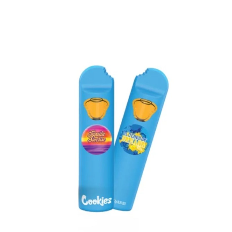 COOKIES THCA BLEND ALL IN ONE VAPE 2G- BLUEBERRY BANANA (I) TAQUILA SUNRISE (S)