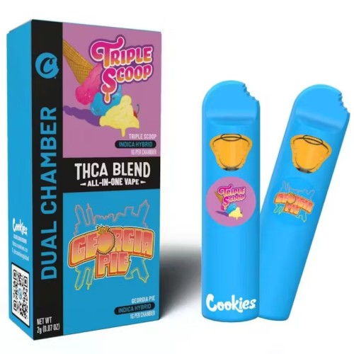 COOKIES THCA BLEND ALL IN ONE VAPE 2G- TRIPLE SCOOP (I/H)/GEORGIA PIE (I/H)